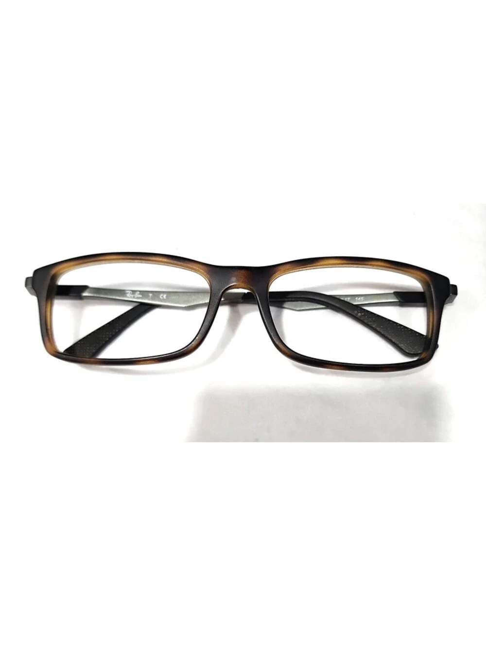 Ray Ban RB7017 5200 Parts Broken Tortoise Rectangle Eyeglasses 56-17 145